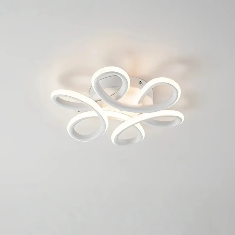 Moderne LED Deckenleuchte im Blumen-Design für Flur