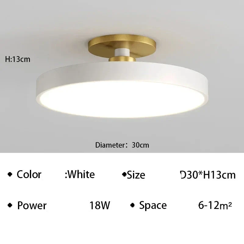 Moderne LED-Deckenleuchte aus Aluminium für Schlafzimmer – Alumin