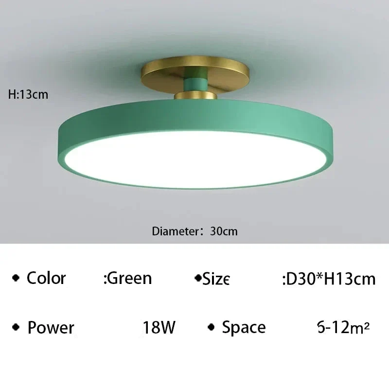 Moderne LED-Deckenleuchte aus Aluminium für Schlafzimmer – Alumin