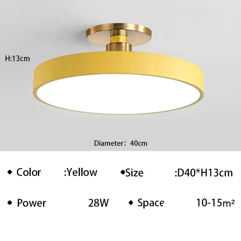 Moderne LED-Deckenleuchte aus Aluminium für Schlafzimmer – Alumin