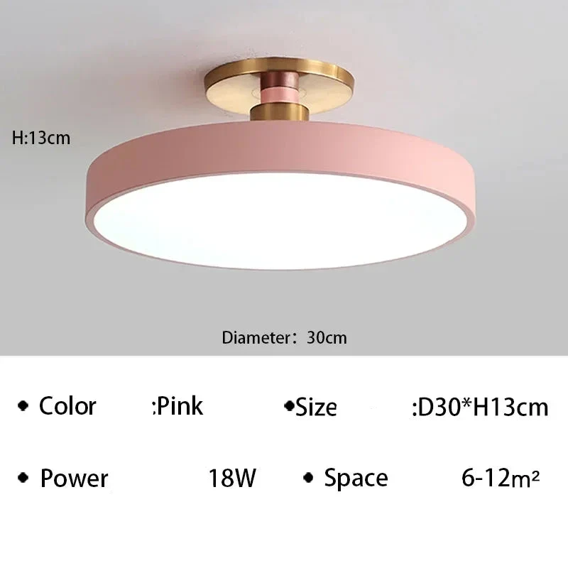 Moderne LED-Deckenleuchte aus Aluminium für Schlafzimmer – Alumin