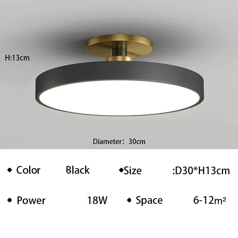 Moderne LED-Deckenleuchte aus Aluminium für Schlafzimmer – Alumin