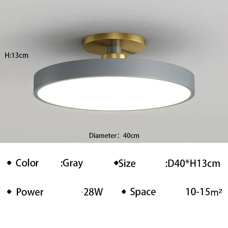 Moderne LED-Deckenleuchte aus Aluminium für Schlafzimmer – Alumin