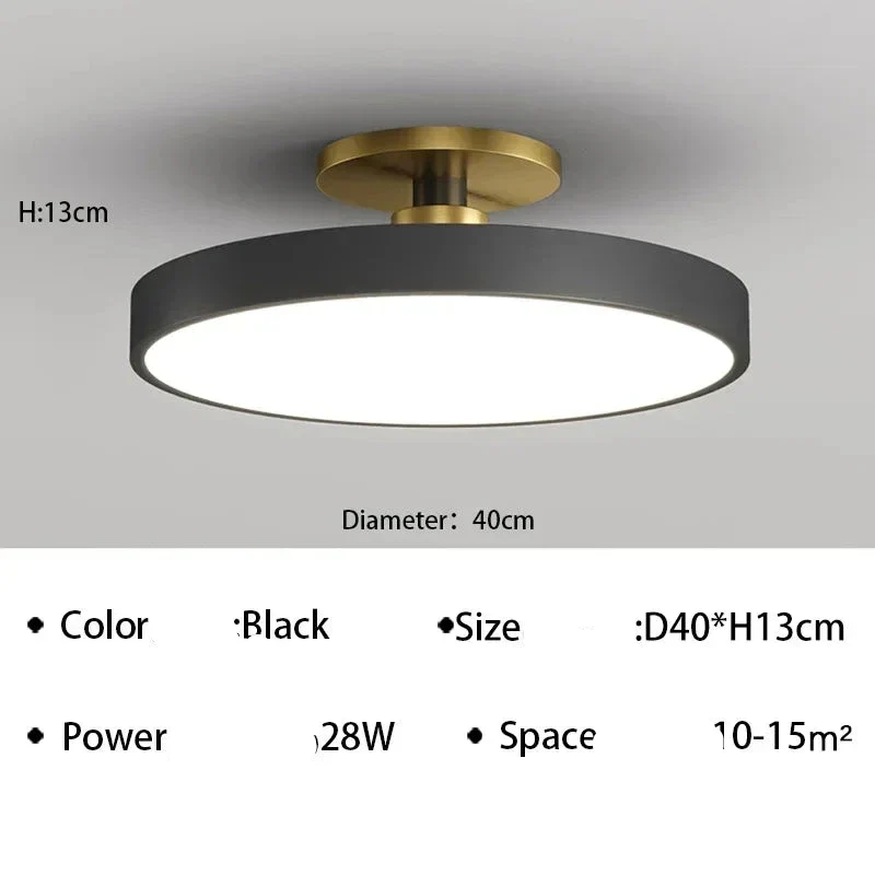 Moderne LED-Deckenleuchte aus Aluminium für Schlafzimmer – Alumin