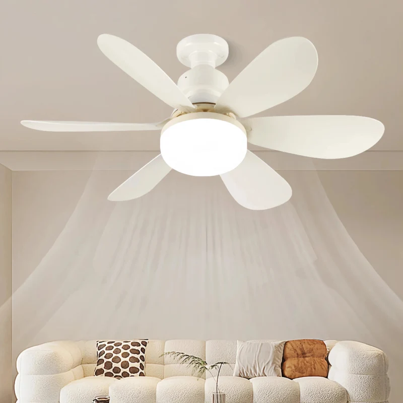 Kleiner Deckenventilator mit Licht, Fernbedienung