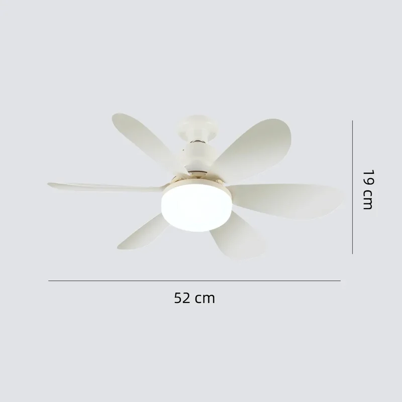 Kleiner Deckenventilator mit Licht, Fernbedienung