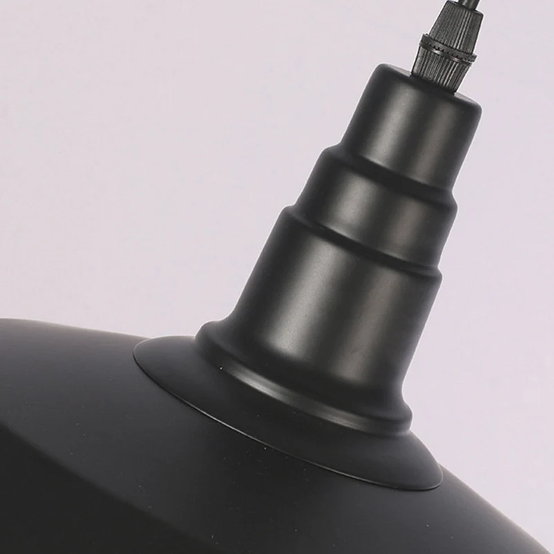 Pendant Light Industrial Farmhouse Aluminium, Black