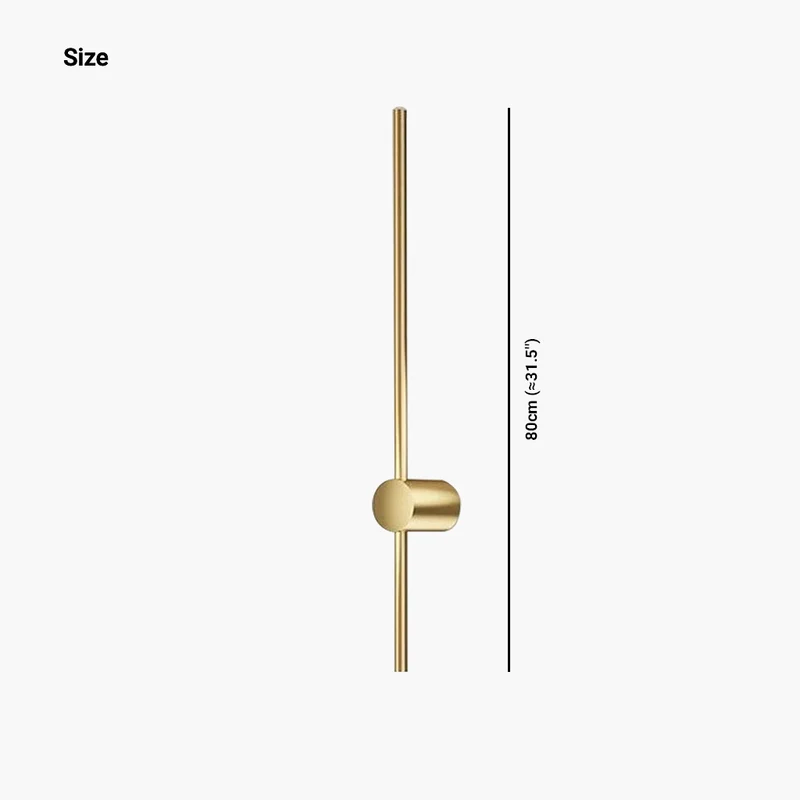 Wall Light Linear Modern Simple Slim Aluminum, Gold
