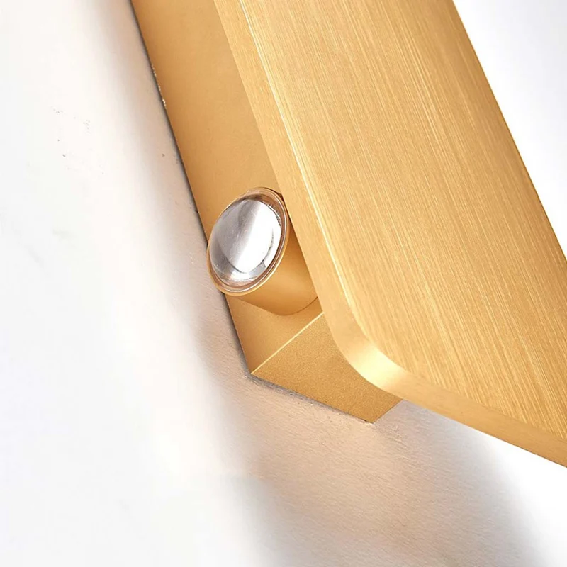 LED Wall Sconce Light Minimalist Rectangle Aluminum Linear, 5 Colors