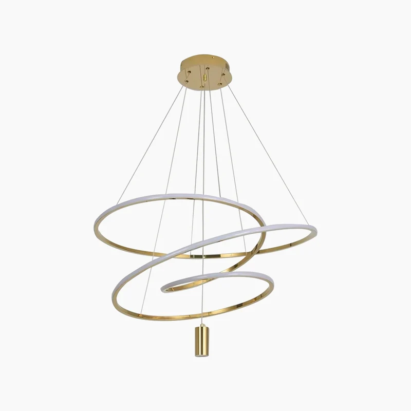 Chandelier Hanging LED Irregular Ring Chic Orbit Circle