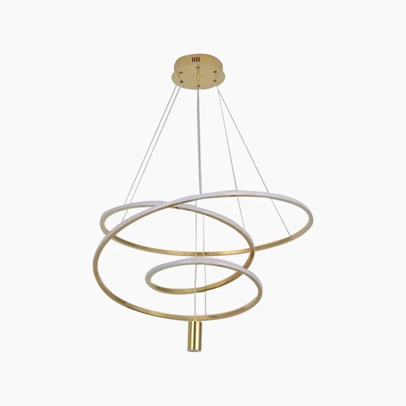 Chandelier Hanging LED Irregular Ring Chic Orbit Circle