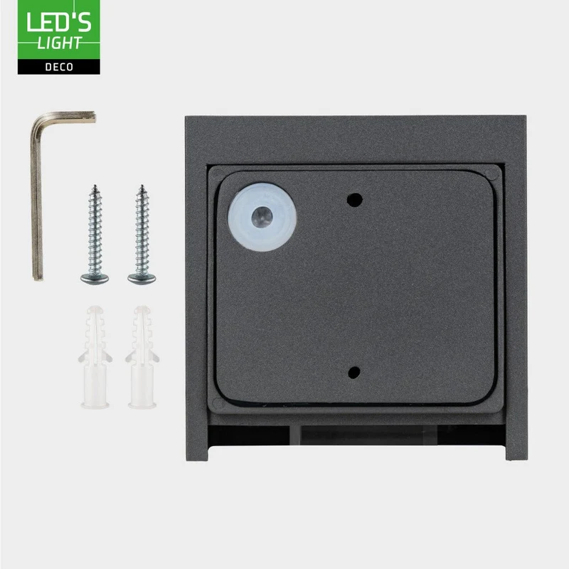 LED Wandleuchte G9 H 100mm IP65 Anthrazit - Lumo