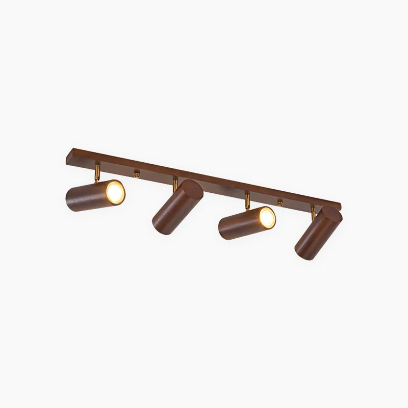 Ceiling / Wall Track Lighting Spotlight Nordic Simple LED, Wood