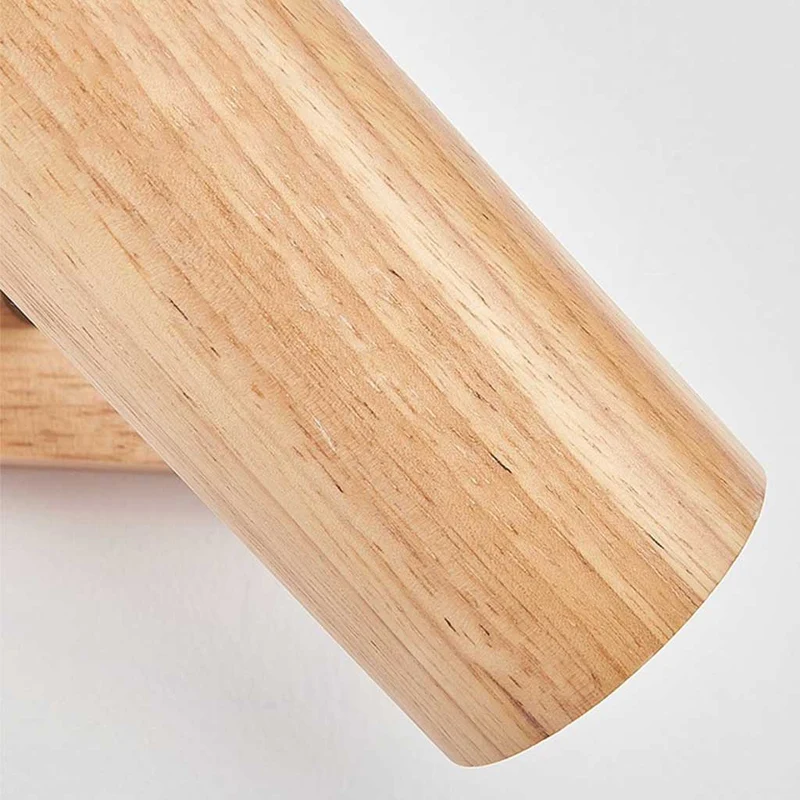Ceiling / Wall Track Lighting Spotlight Nordic Simple LED, Wood