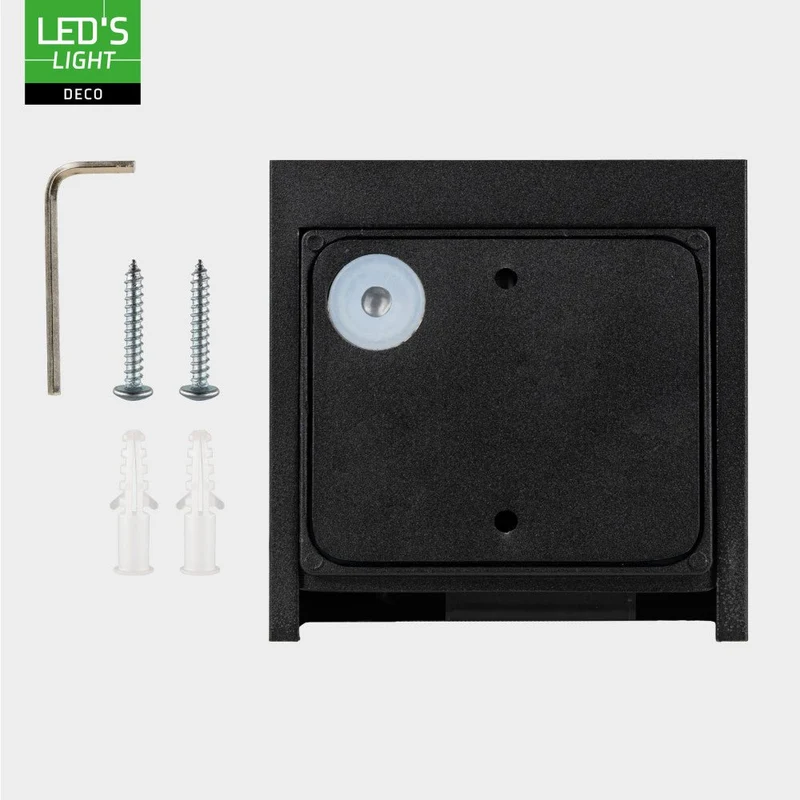 LED Wandleuchte G9 H 100mm IP65 Schwarz - Lumo