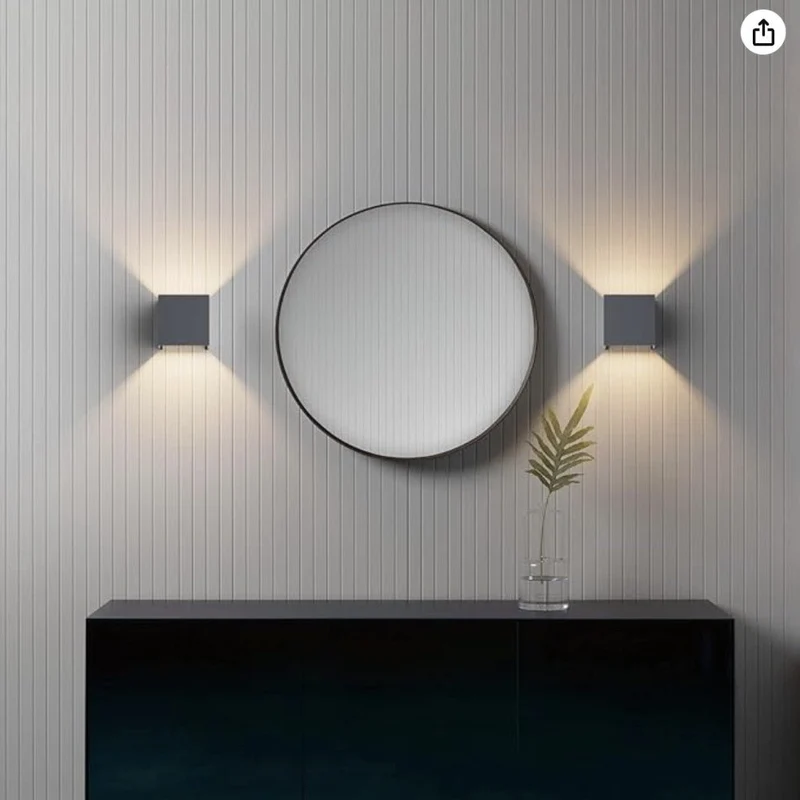 LED Wandleuchte G9 H 100mm IP65 Schwarz - Lumo