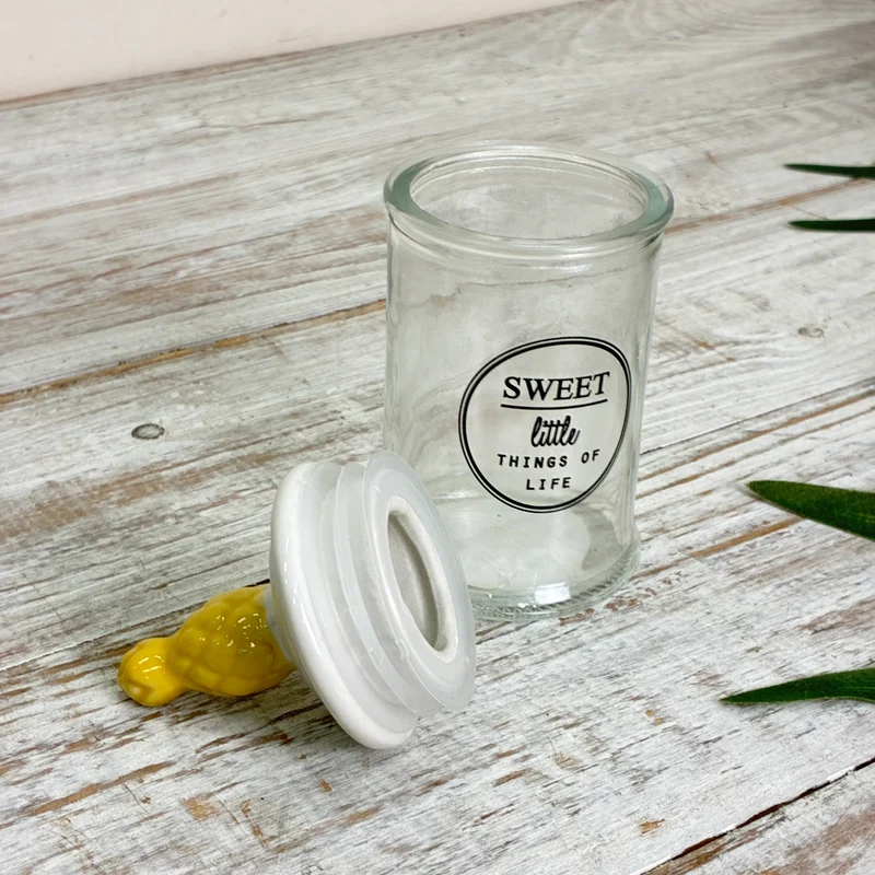 Vorratsglas Ananas Keramikdeckel Sweet Glas Vorratsdose Deko