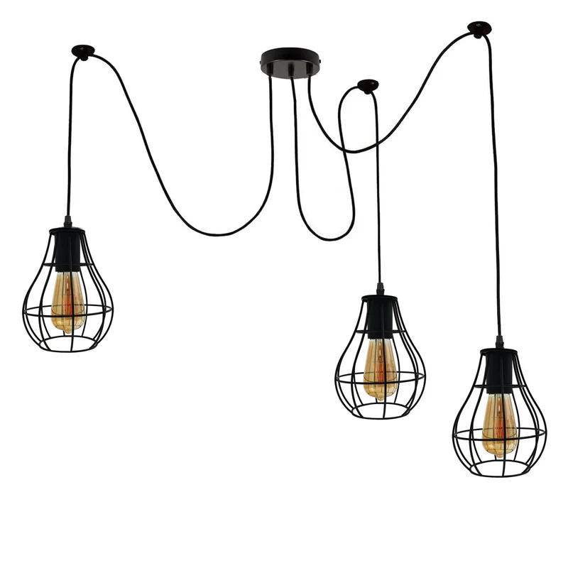Industrielle Vintage-LED-Pendelleuchte~3468