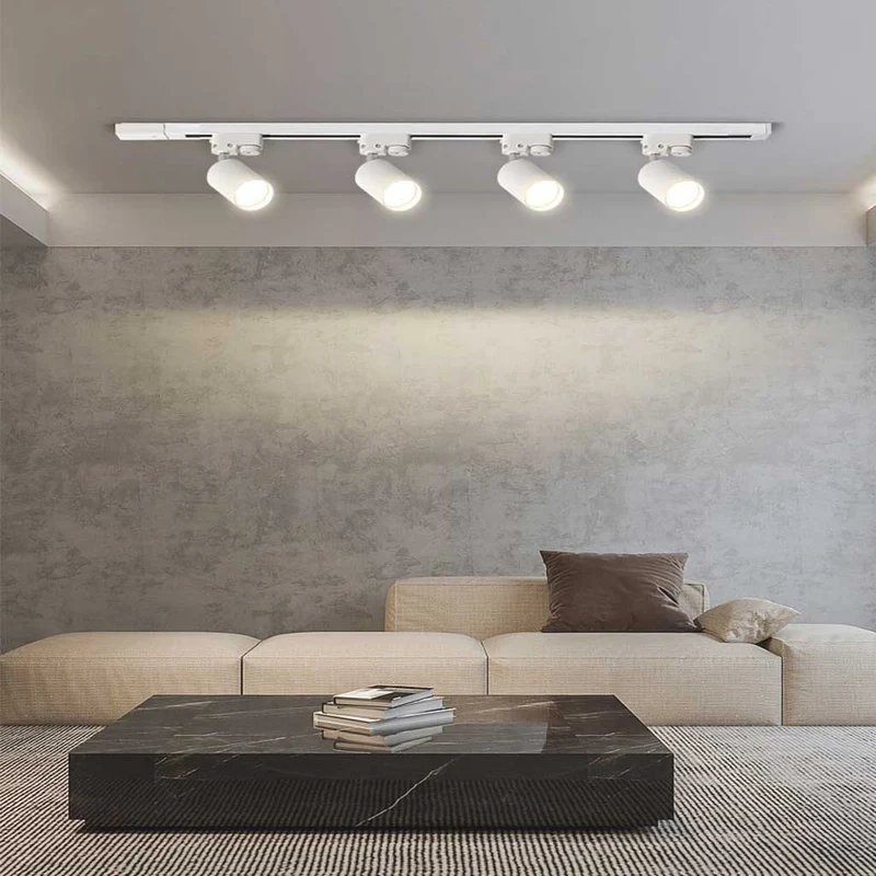 Ceiling Light Spotlight Modern LED Track Linear, Black / White