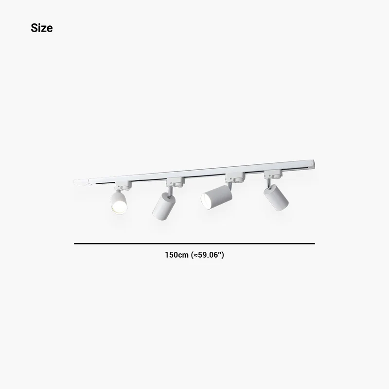 Ceiling Light Spotlight Modern LED Track Linear, Black / White