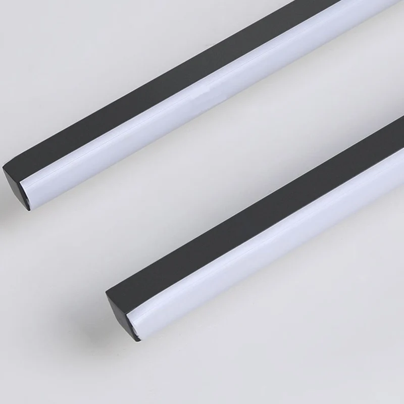 Semi-Flush Mount Ceiling Light Minimalist Dual Bar Linear LED, 3 Colors