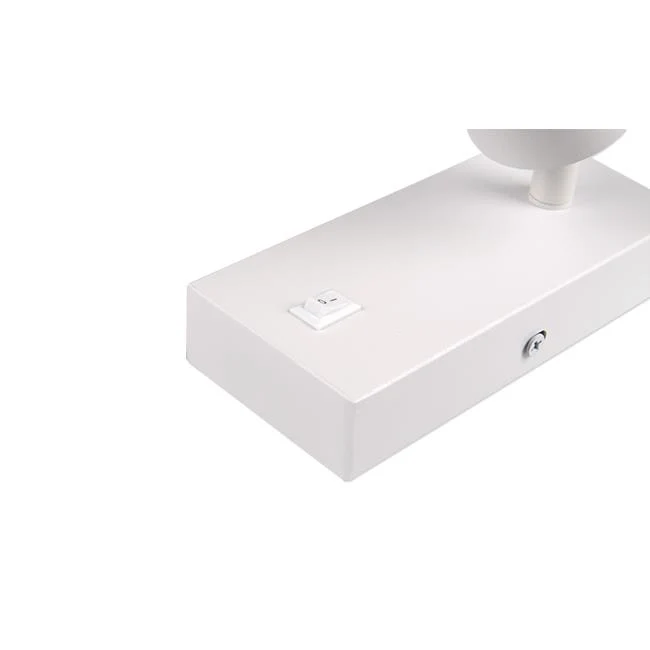 LED-Wandleuchte - Nachttischlampe | GU10-Fassung | Weiß