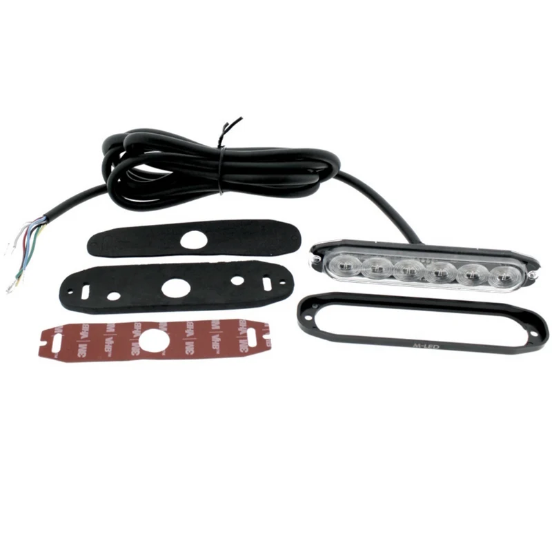 Kombiniertes LED-Blitzlicht / Rot, Weiß und Bernstein