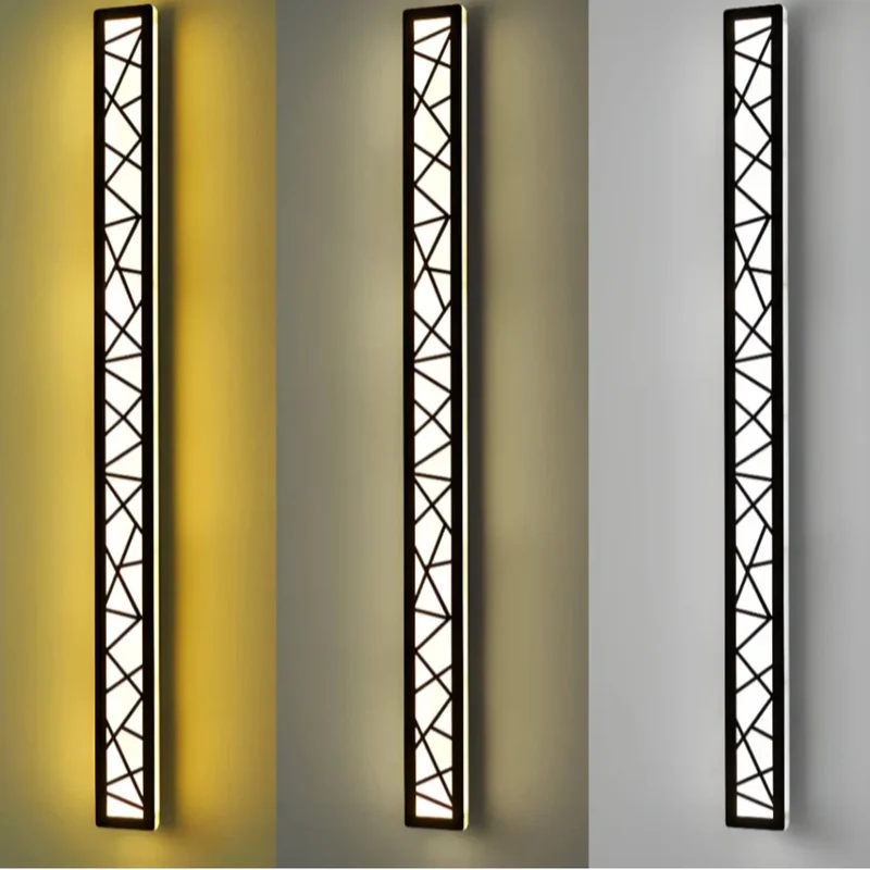 Längliche Außenwandleuchte im Design-Stil, IP65 für die Terrasse