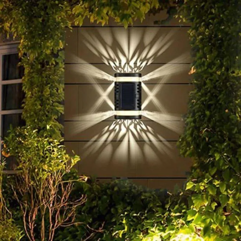 Schwarze Außenwandleuchte aus Aluminium für Terrasse – Noctarion