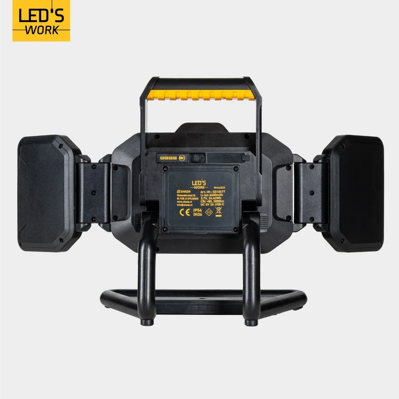 LED Akku Arbeitsstrahler, 30W, 3000 Lumen, IP54, dimmbar - LED's Work