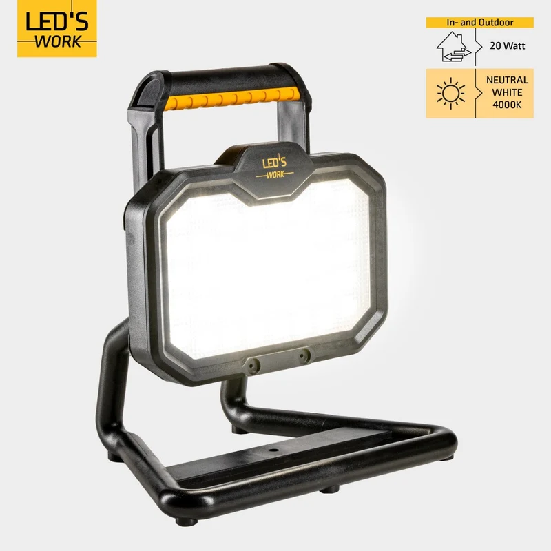 LED Wiederaufladbare Arbeitsleuchte 20W 2000lm 4000K neutralweiß IP54 - LED's Work
