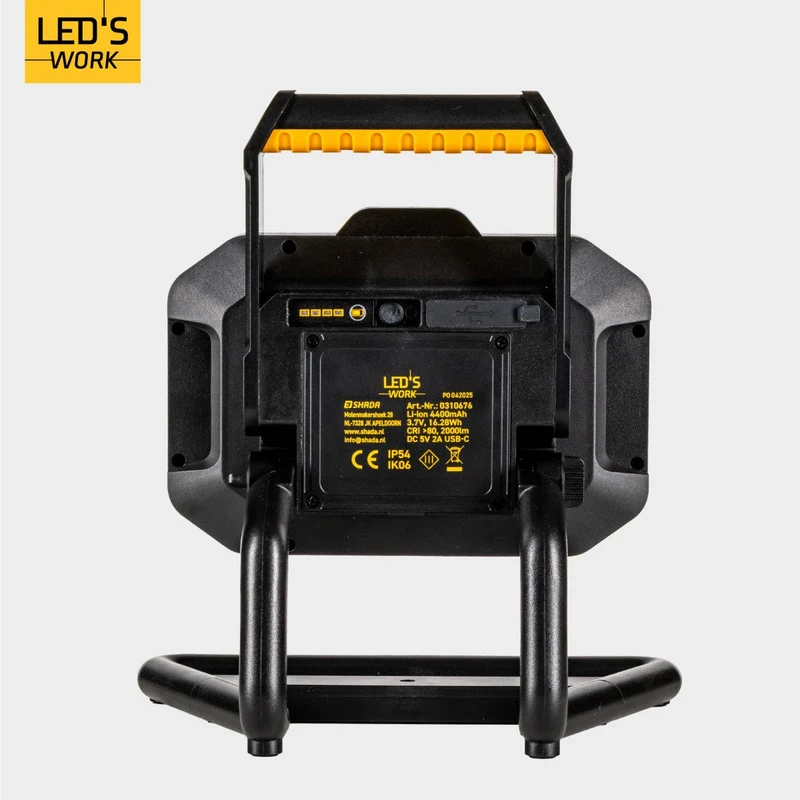 LED Wiederaufladbare Arbeitsleuchte 20W 2000lm 4000K neutralweiß IP54 - LED's Work