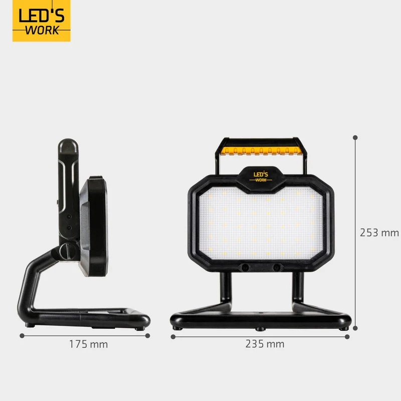 LED Wiederaufladbare Arbeitsleuchte 20W 2000lm 4000K neutralweiß IP54 - LED's Work