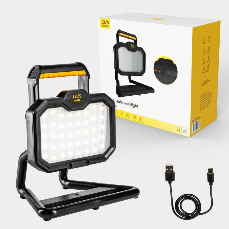 LED Wiederaufladbare Arbeitsleuchte 20W 2000lm 4000K neutralweiß IP54 - LED's Work