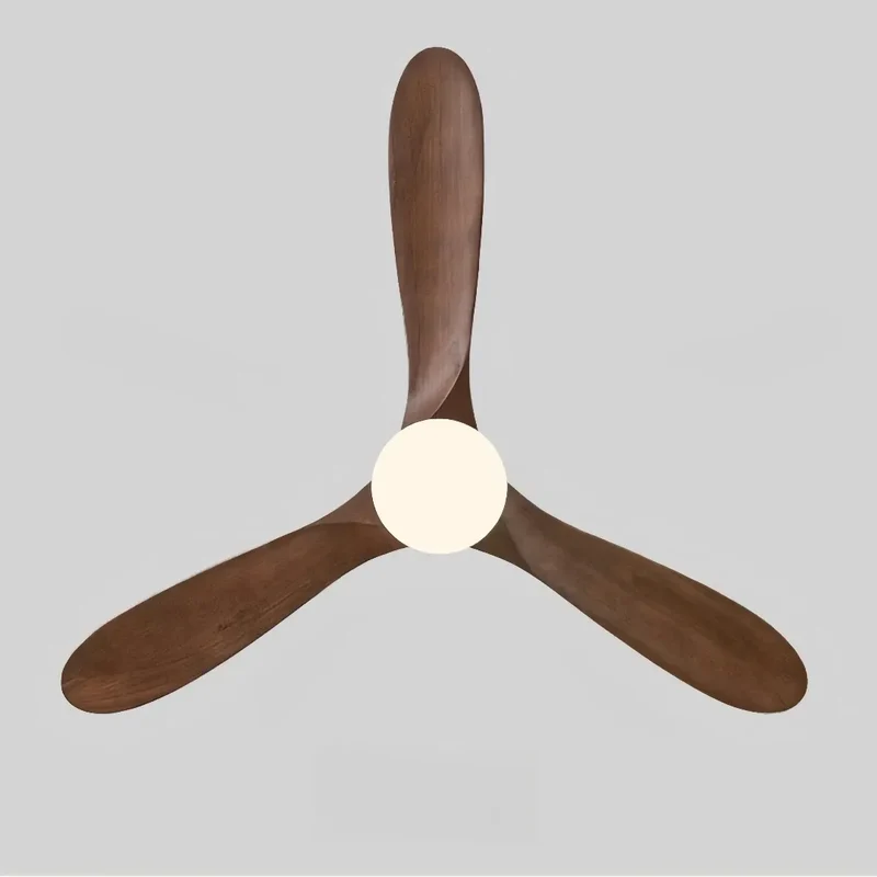 Deckenventilator mit Licht, Fernbedienung und Echtholz-Flügeln