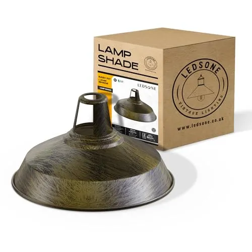 Lampada Sospensione Industriale Gialla Fessura Retrò E27 B22 ~3424