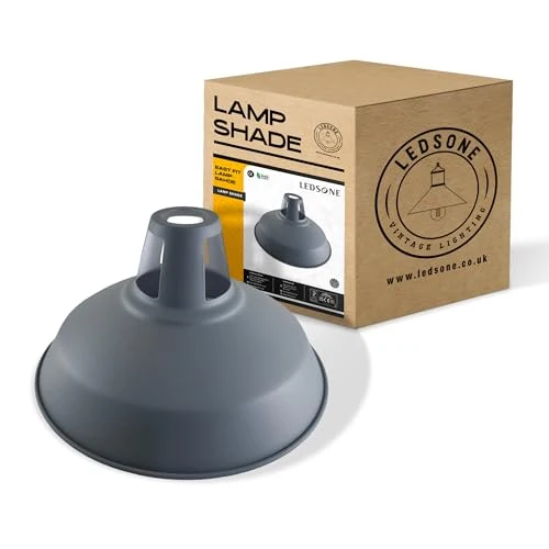 Lampada Sospensione Industriale Gialla Fessura Retrò E27 B22 ~3424