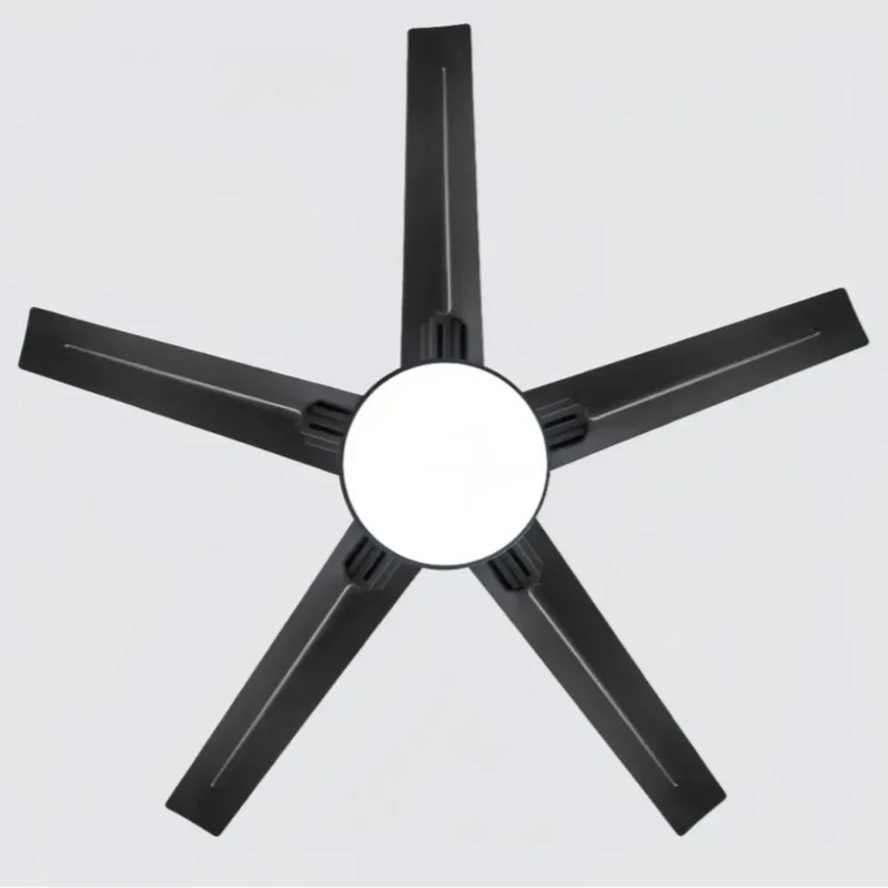 Moderner Deckenventilator mit Licht und 5 Flügeln