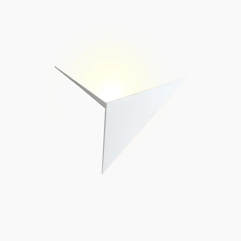 Wall Light Minimalist LED Unique Geometric Triangle Metal, 3 Colors