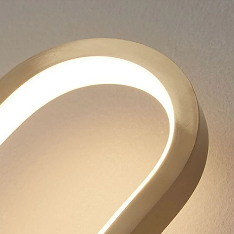 Wall Sconce Lamp Modern Sleek Aluminum Long Oval LED, Black / Gold