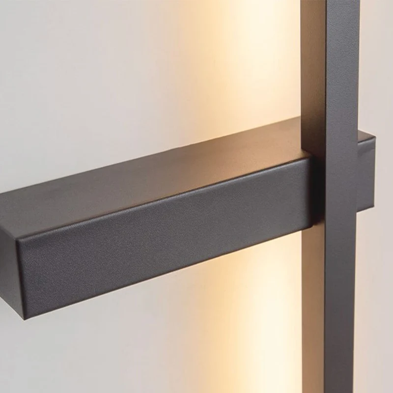 Wall Sconce Light Nordic Long Slim Linear LED Aluminum, Black / White
