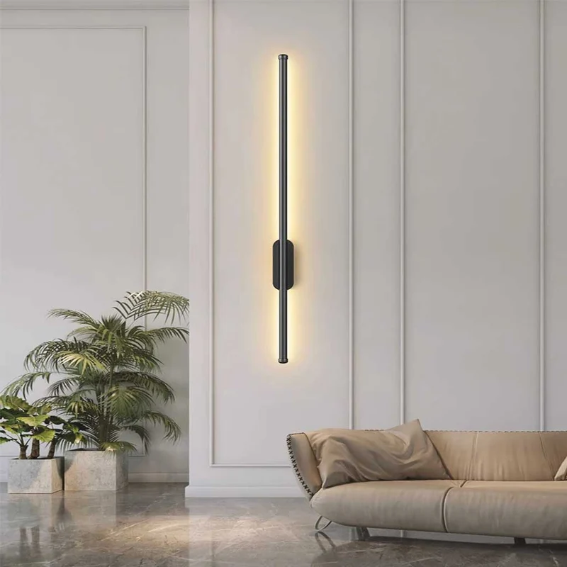 Wall Lamp Modern Simple Aluminum Linear LED, Gold / Black