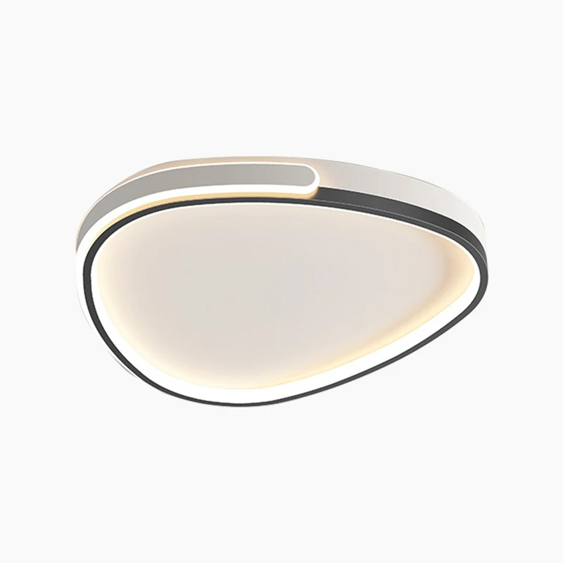 Ceiling Light Flush Mount Nordic Unique Geometric, Black & White