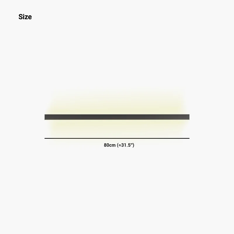 Ceiling Light Bar Linear Flush Mount Minimalist LED, Black/White