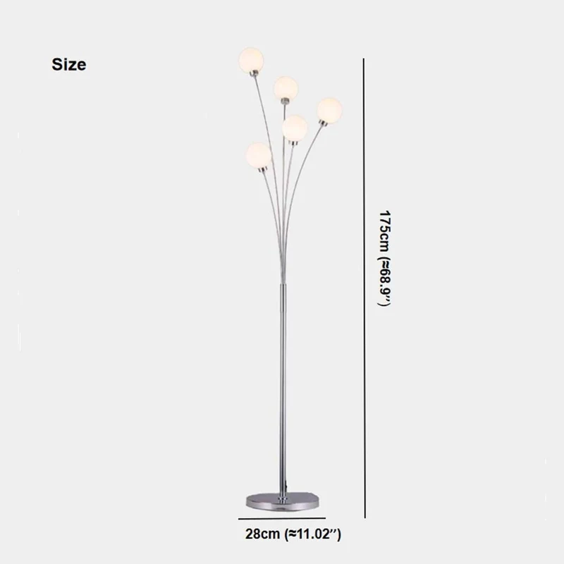 Ambient Floor Lamp Unique Modern Minimalist Glass Globe