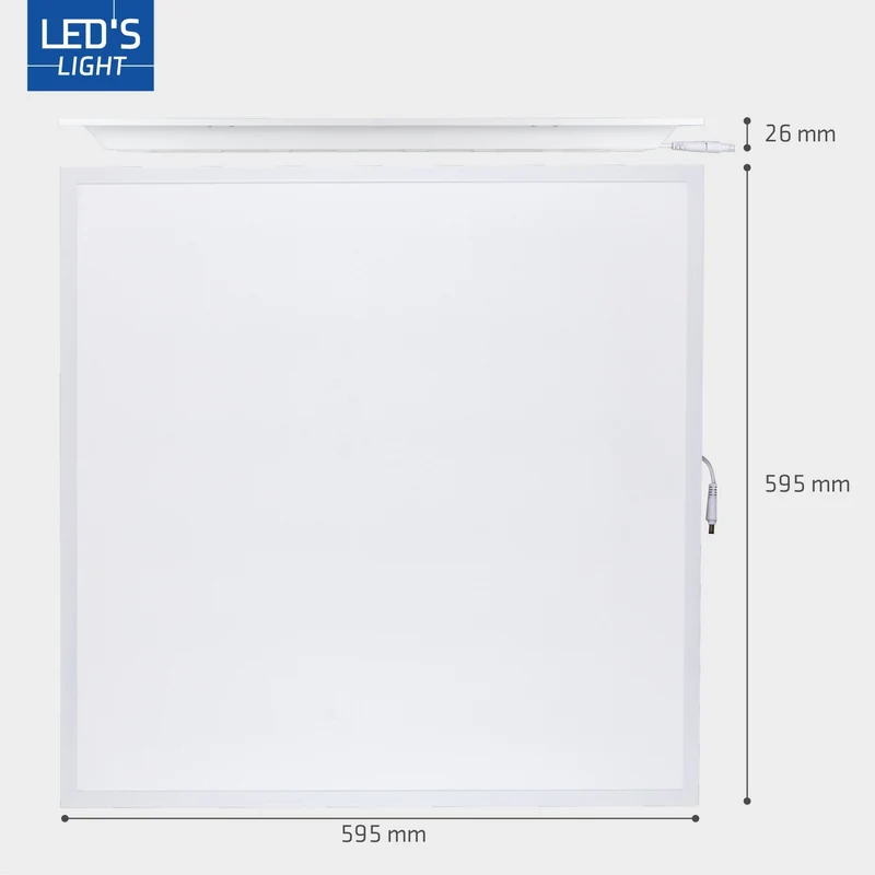 LED Panel 595x595mm UGR<22 4er-Pack 40W 4000lm 4000K neutralweiß Weiß - LED's Light