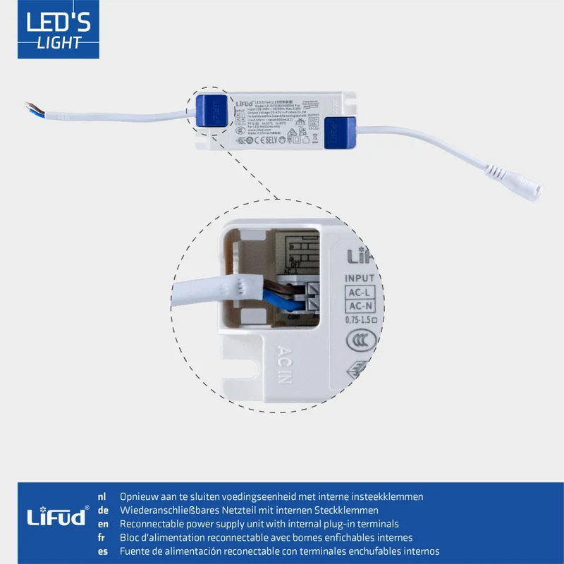 LED-Panel 62 x 62 cm 40W neutralweiß UGR<22 - LED's Light
