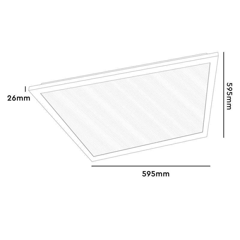LED-Panel 62 x 62 cm 40W neutralweiß UGR<22 - LED's Light