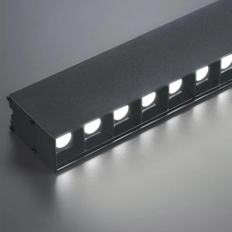 Flush Mount Ceiling Light Minimalist Long Linear Anti-Glare LED Dimmable