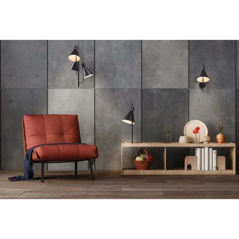 OSRAM DECOR Tokio Wall Wandleuchte, 3000K, 5W, 300lm, Schwarz